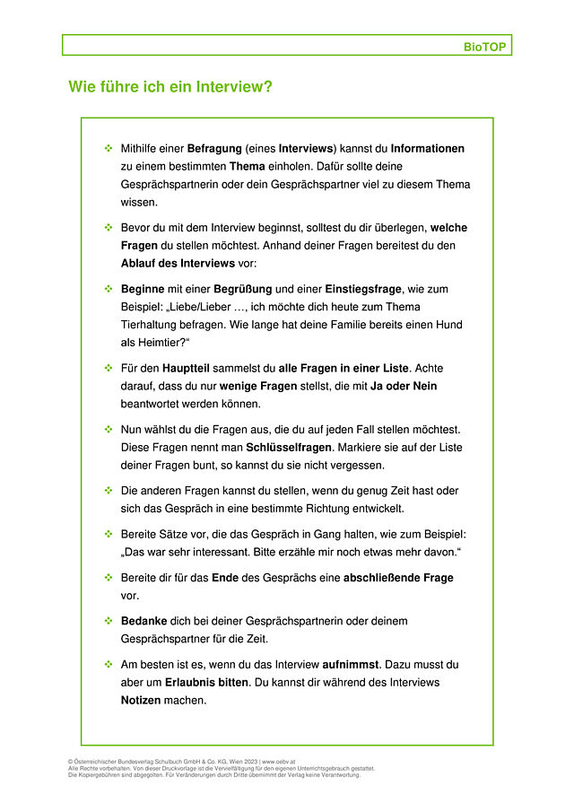 Methode: Interview