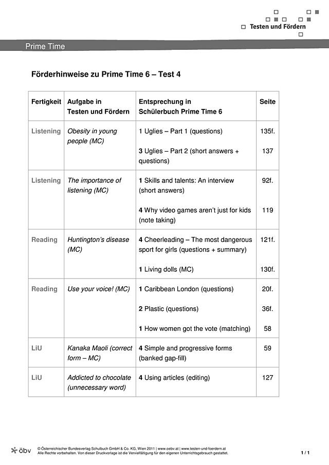 Test 4 Förderhinweise