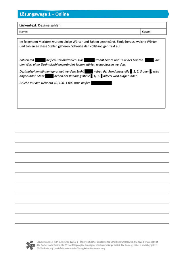 Lückentext