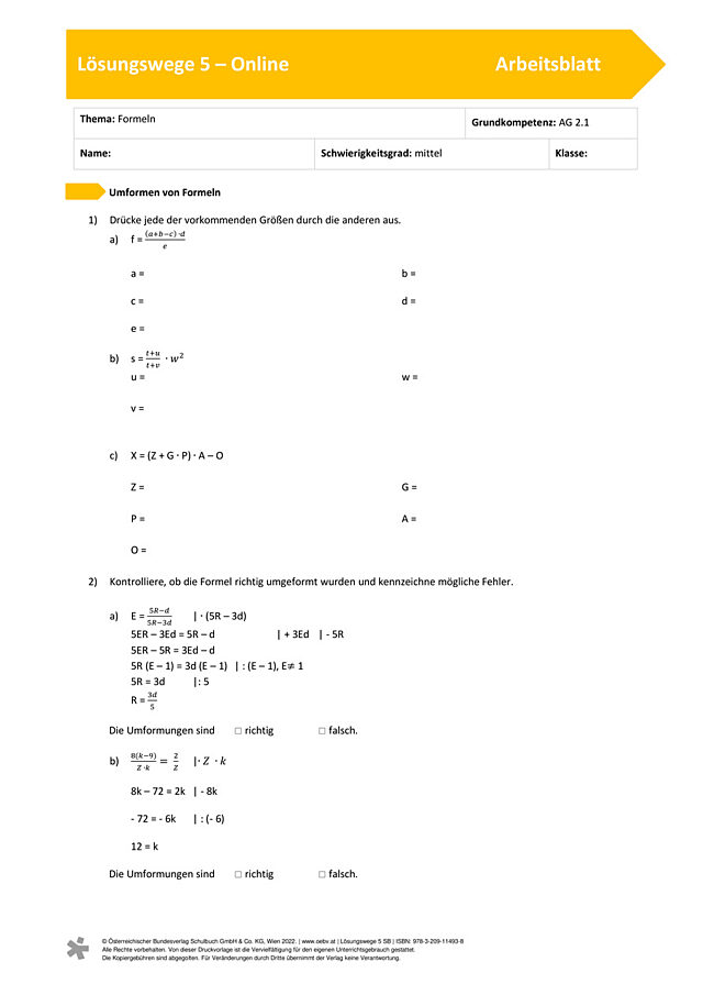 Formeln