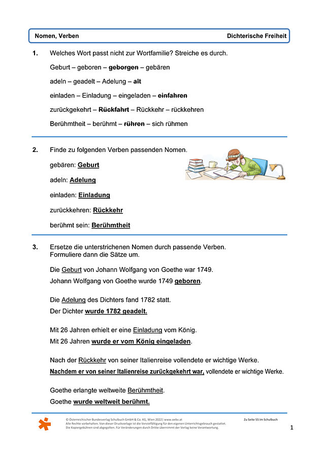 Nomen und Verben