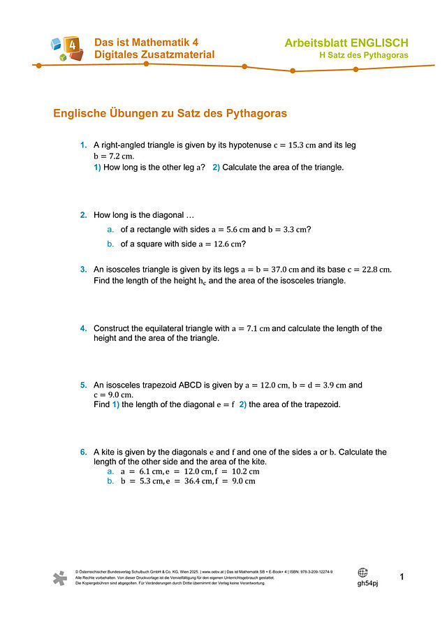 Satz des Pythagoras