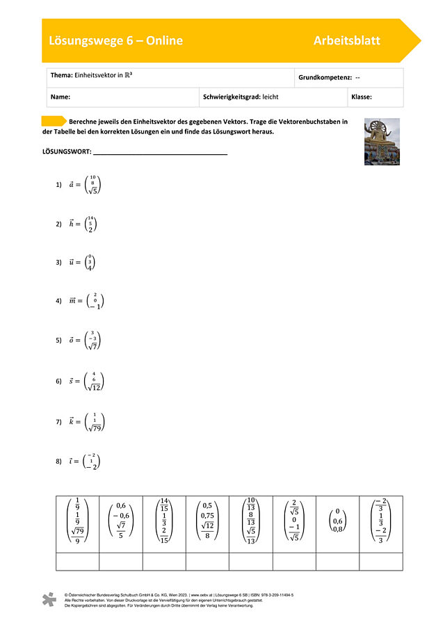 Einheitsvektor