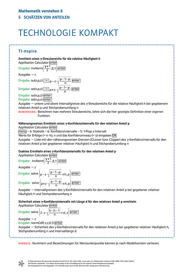 Kapitel 5: TI-Nspire kompakt
