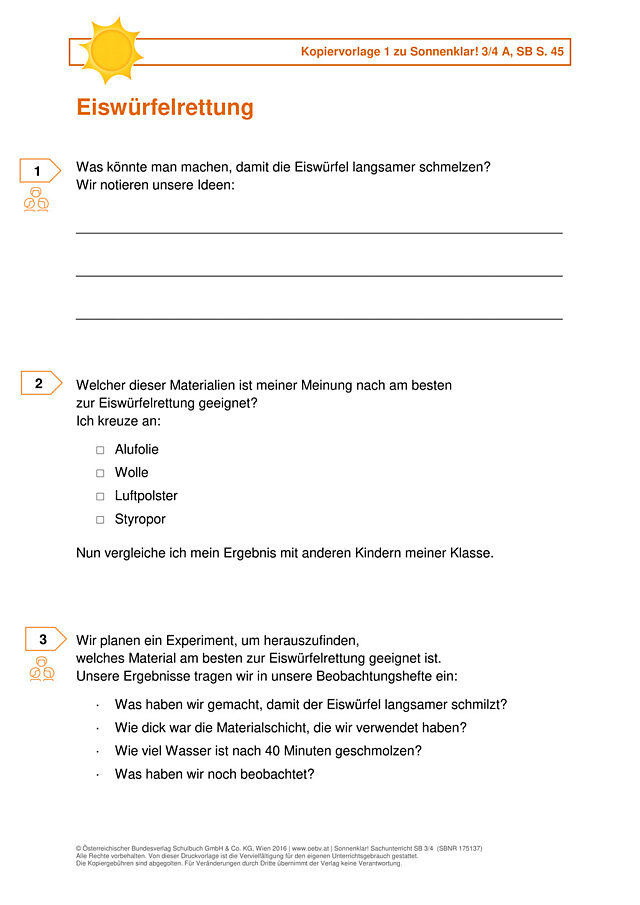 Eiswürfelrettung