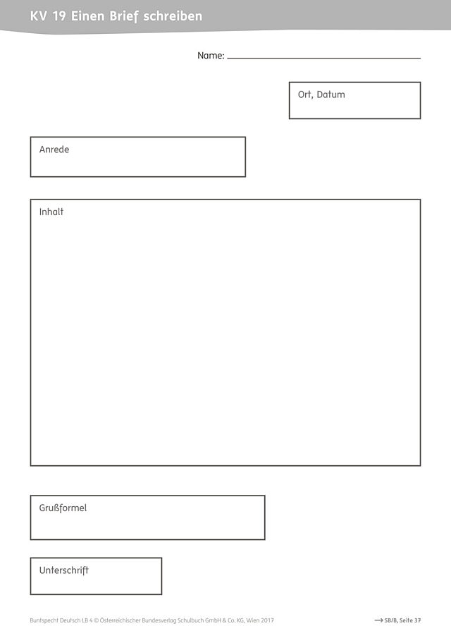 Einen Brief schreiben
