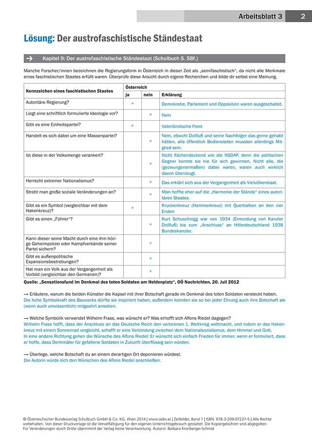 Der austrofaschistische Ständestaat