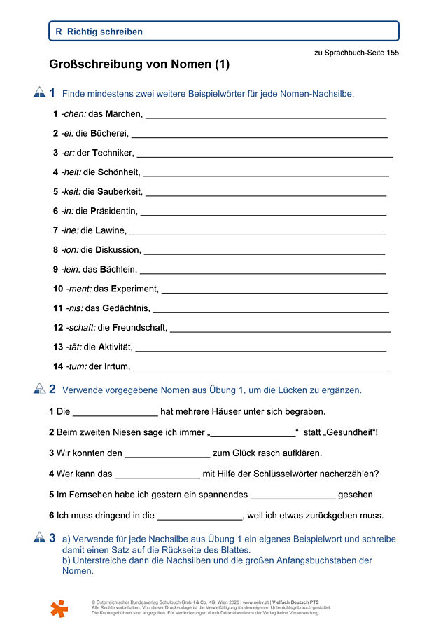 Großschreibung von Nomen (1)
