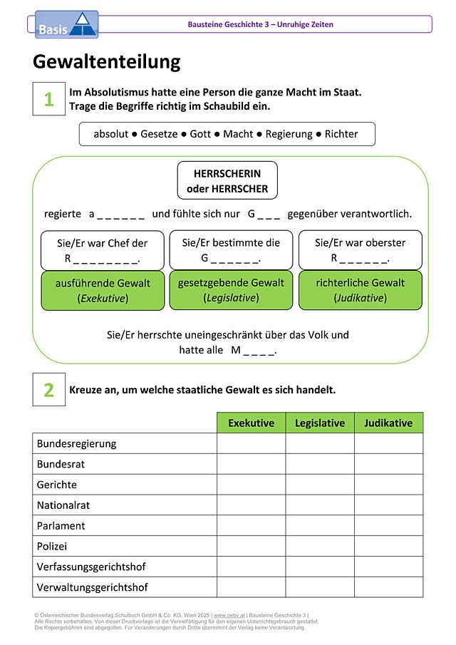 Gewaltenteilung