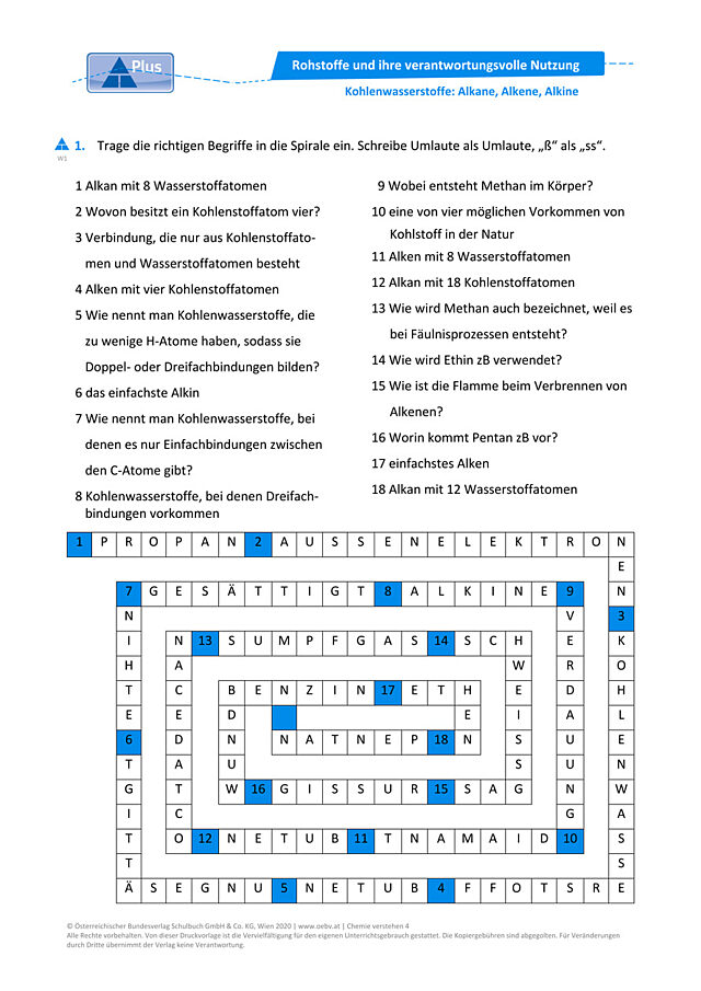 Kohlenwasserstoffe: Alkane, Alkene, Alkine