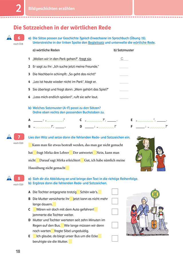 Satzzeichen in der wörtlichen Rede