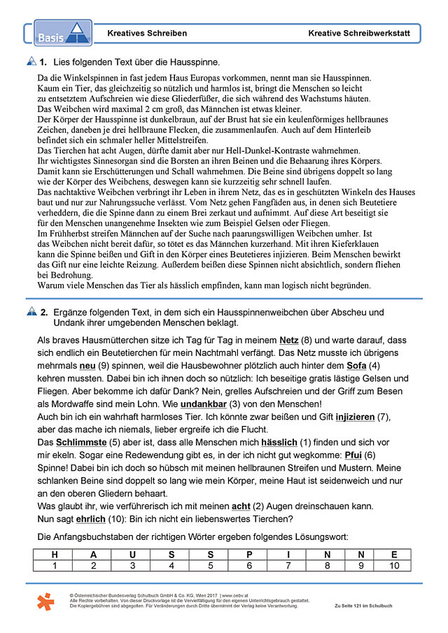 Kreatives Schreiben