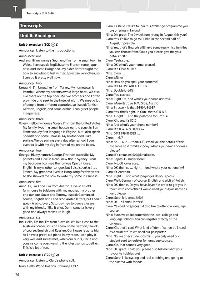 Audio Transcripts