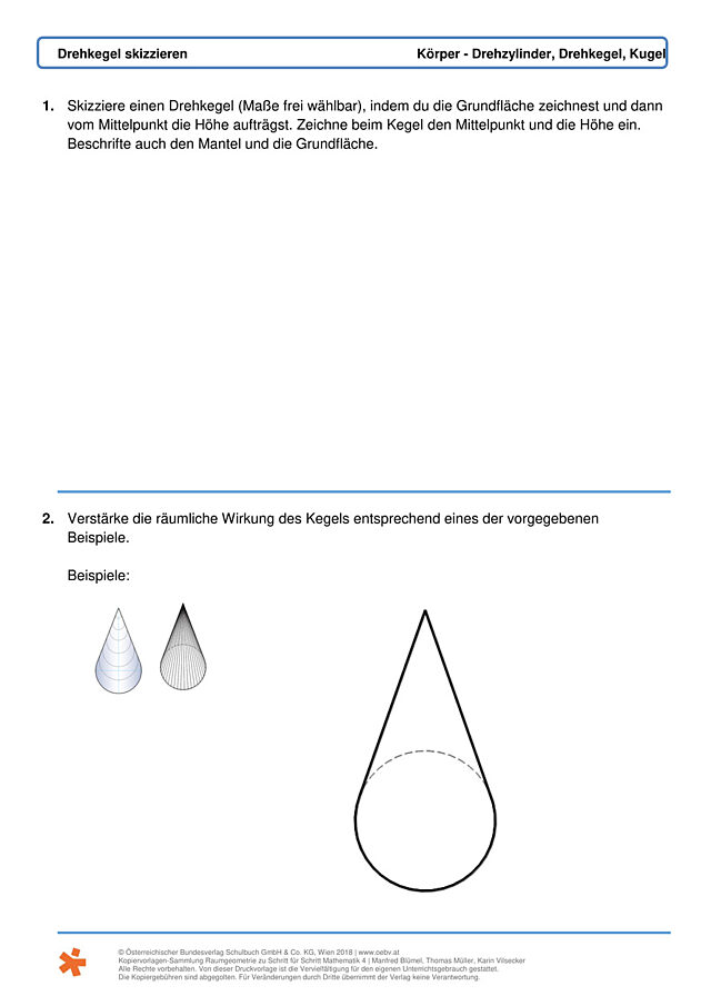 Drehkegel skizzieren