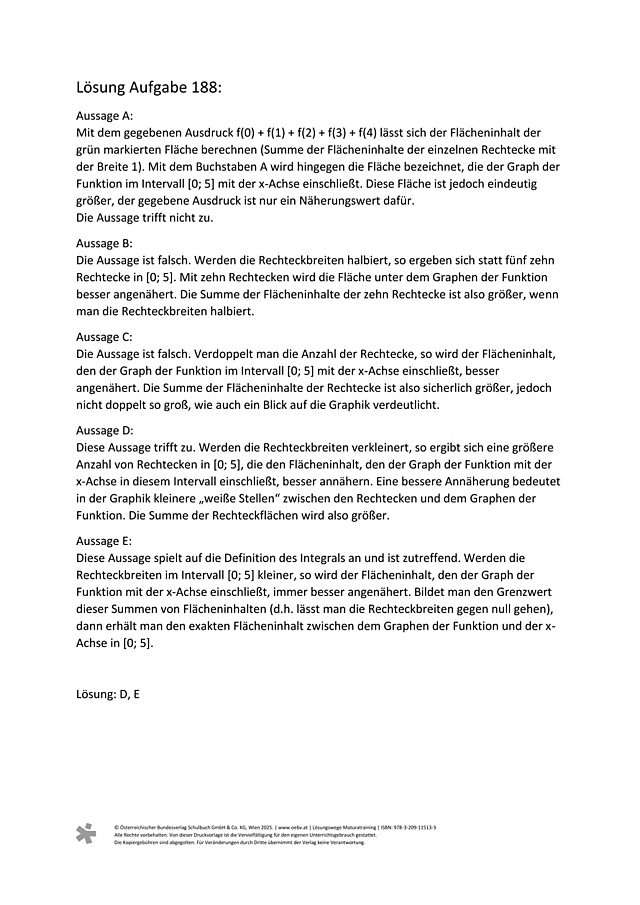 zu Aufgabe 188