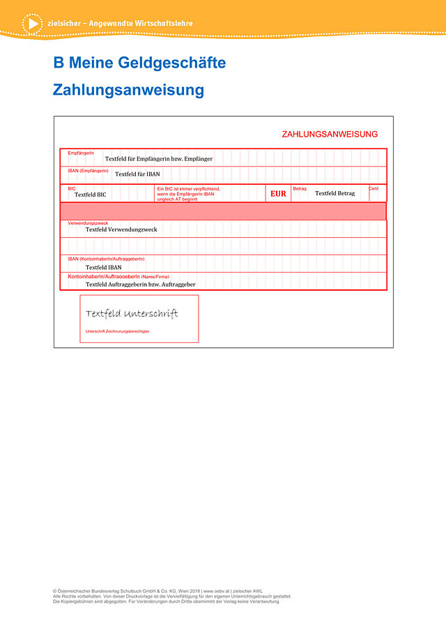 Zahlungsanweisung