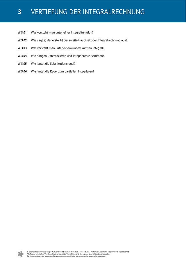 Vertiefung der Integralrechnung
