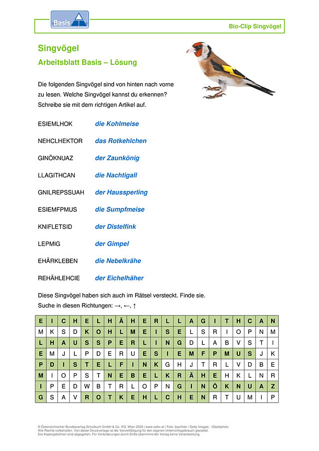 Singvögel