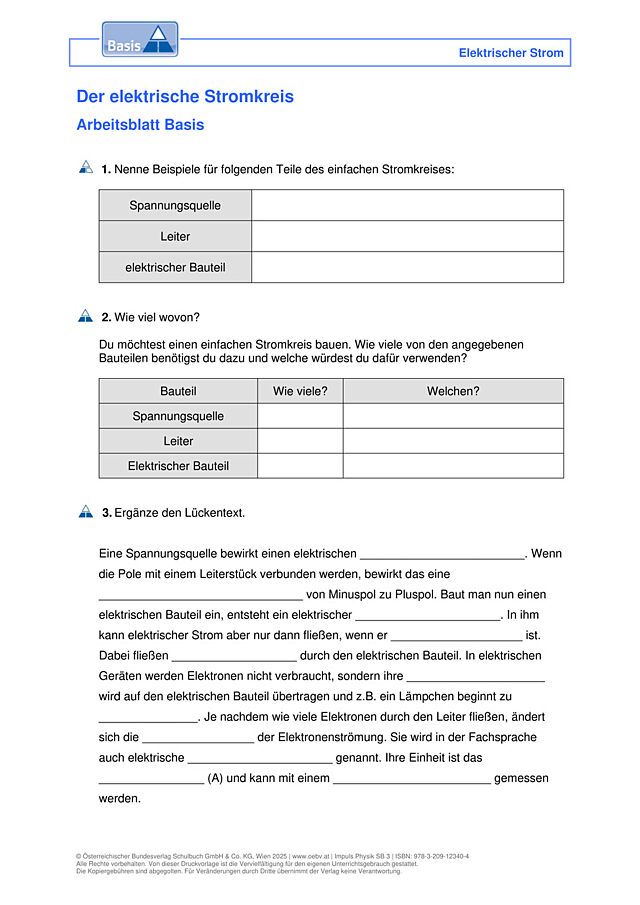 Der elektrische Stromkreis