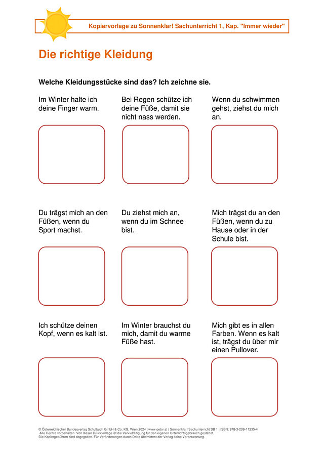 Die richtige Kleidung