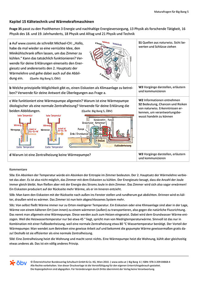Kältetechnik und Wärmekraftmaschinen