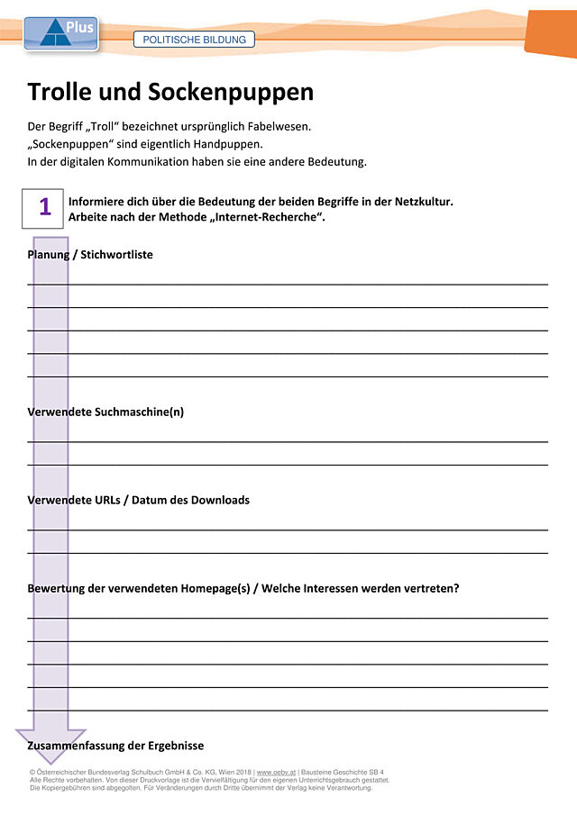 Trolle und Sockenpuppen