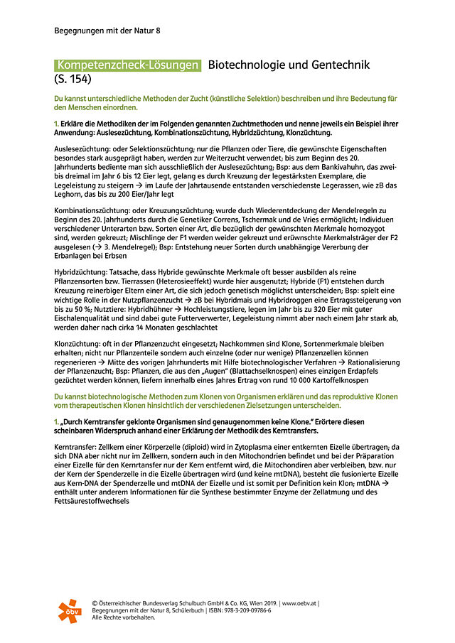 Biotechnologie und Gentechnik