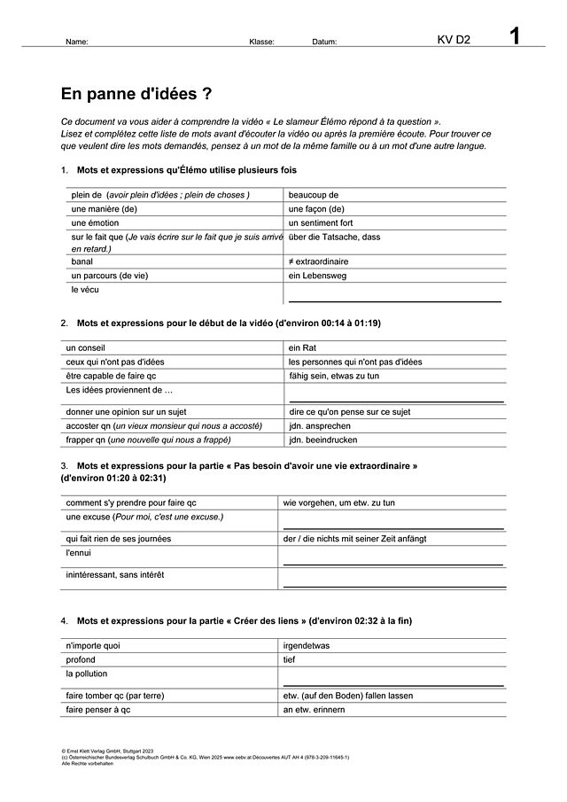 En panne d'idées ?