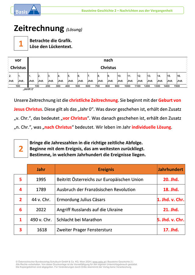 Zeitrechnung
