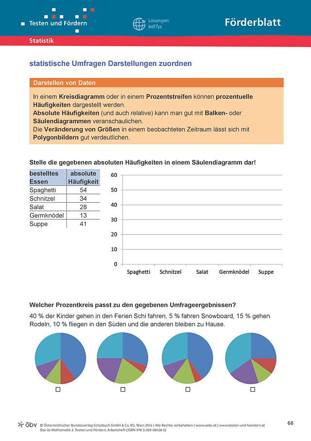 Statistische Umfragen Darstellungen zuordnen