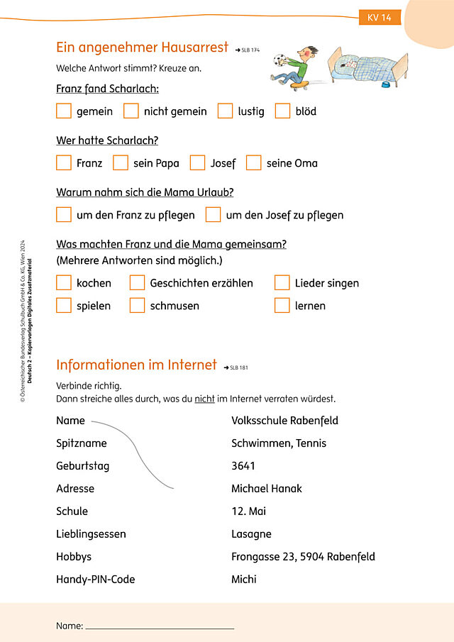 Arbeitsblatt 14