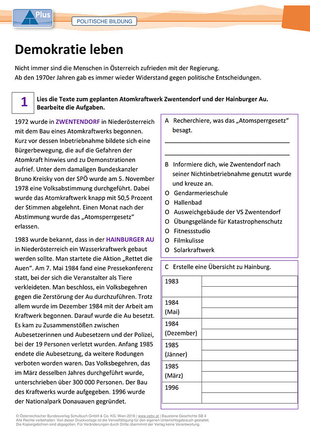 Demokratie leben