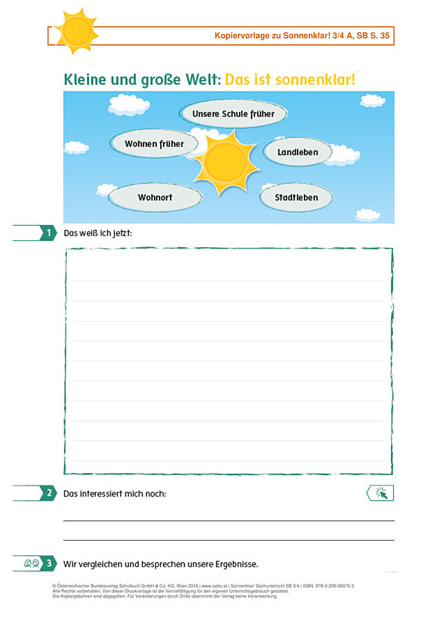 Kleine und große Welt: Das ist sonnenklar!