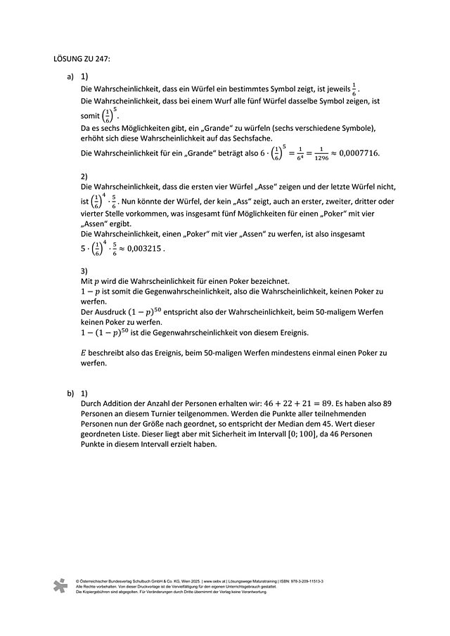 zu Aufgabe 247