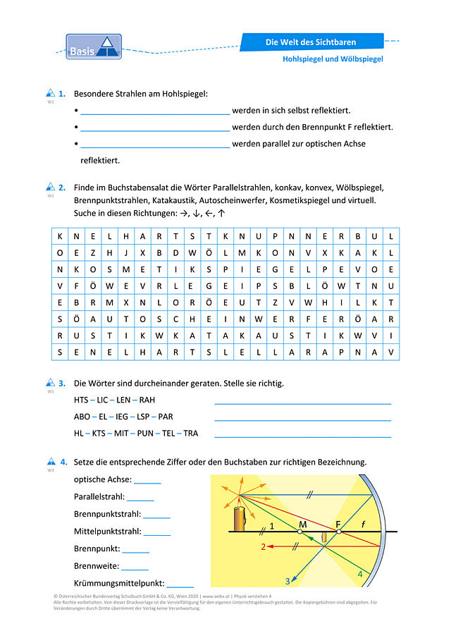 Hohlspiegel und Wölbspiegel