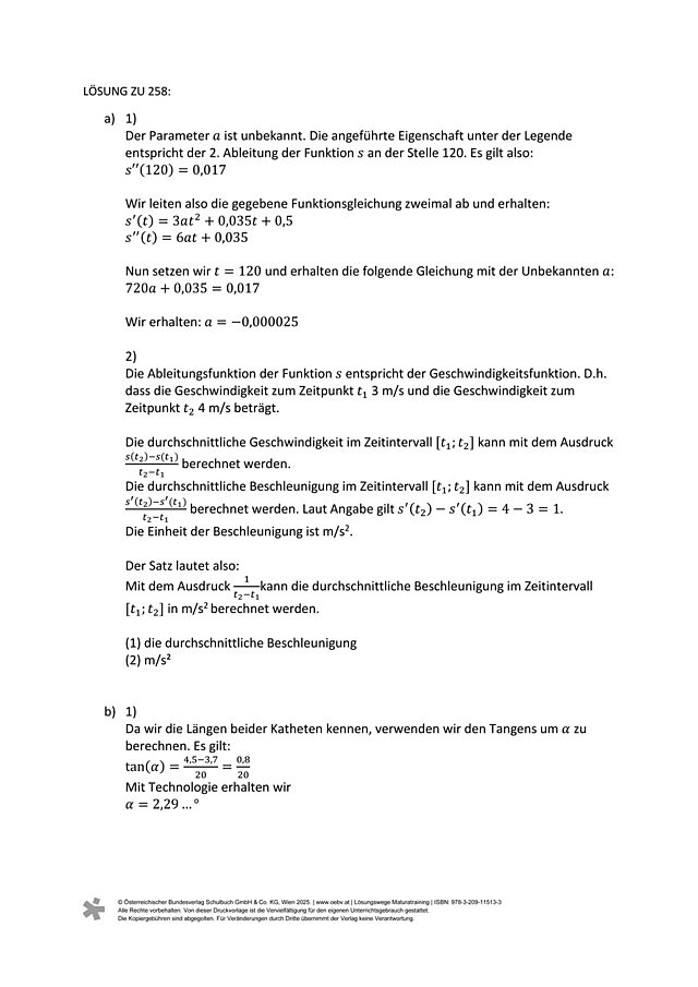 zu Aufgabe 258