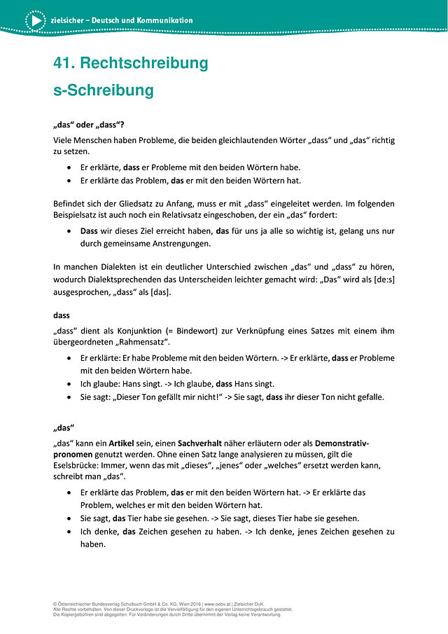 s-Schreibung