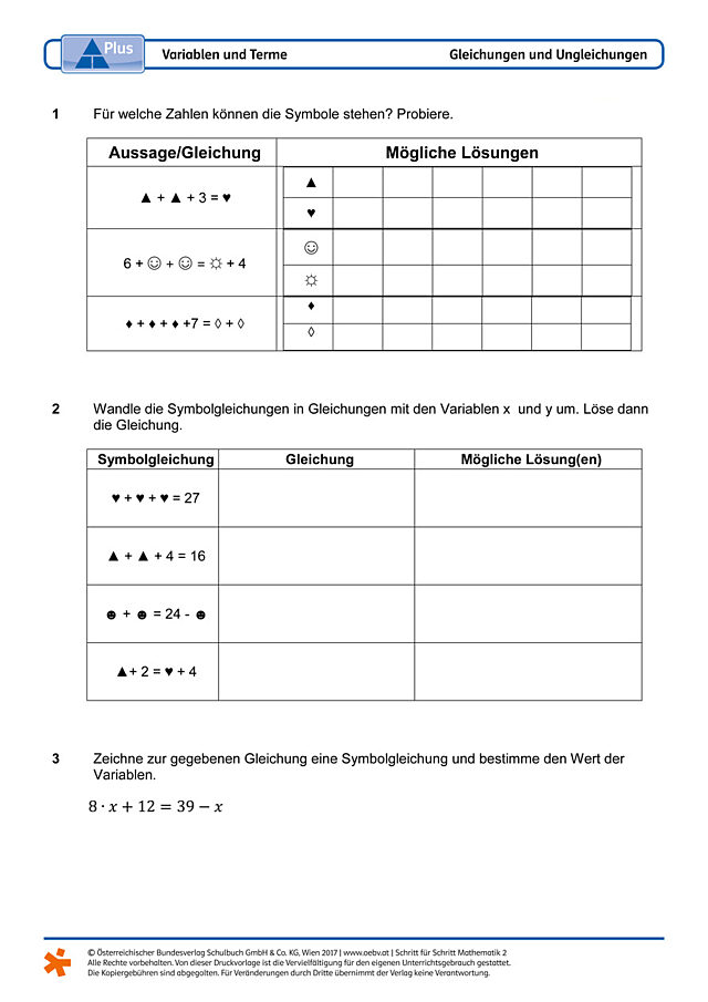 Variablen und Terme