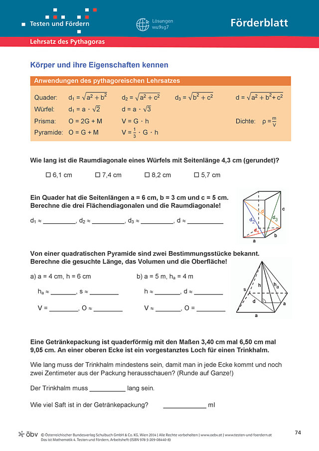 Körper und ihre Eigenschaften kennen