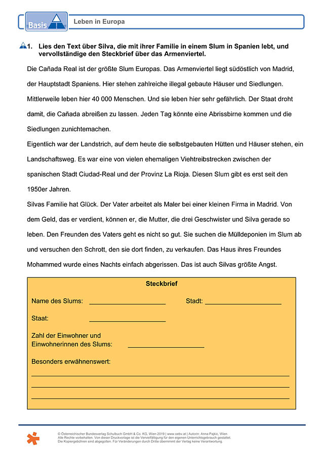 Leben in Europa