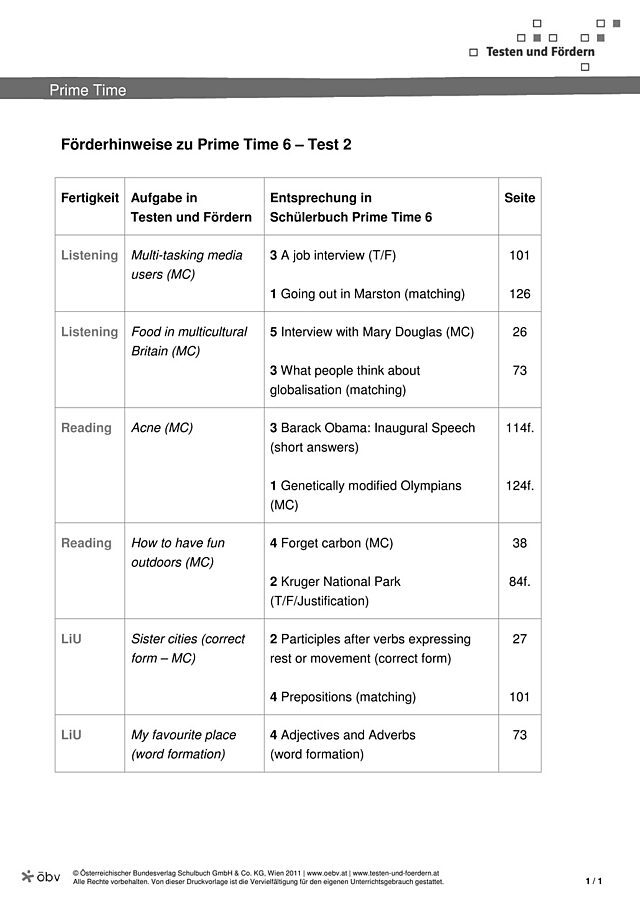 Test 2 Förderhinweise