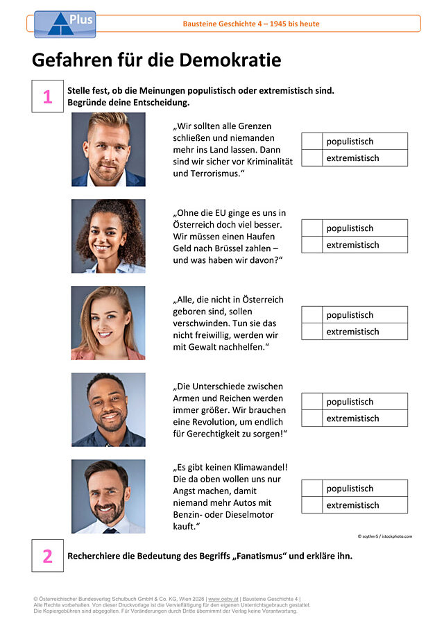Gefahren für die Demokratie