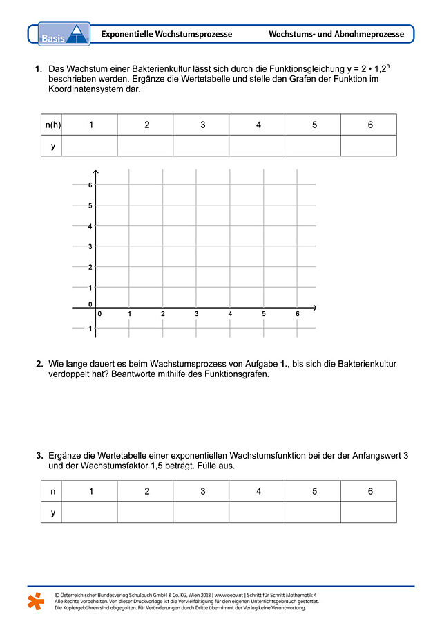 Exponentielle Wachstumsprozesse