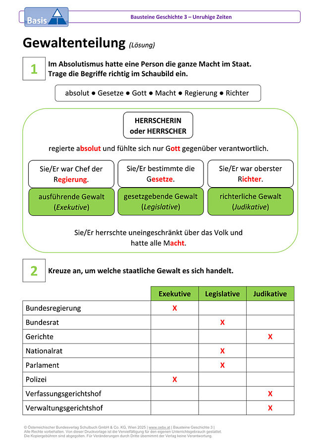 Gewaltenteilung