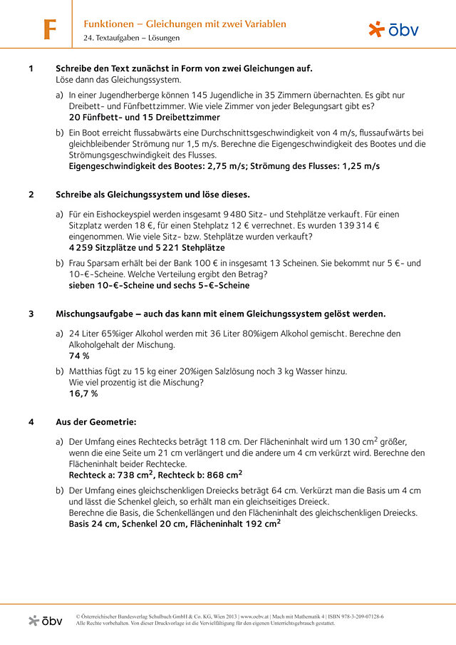 24. Textaufgaben