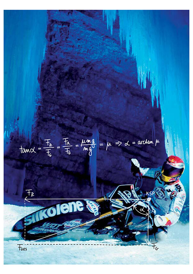 Kurvenlage beim Eisspeedway