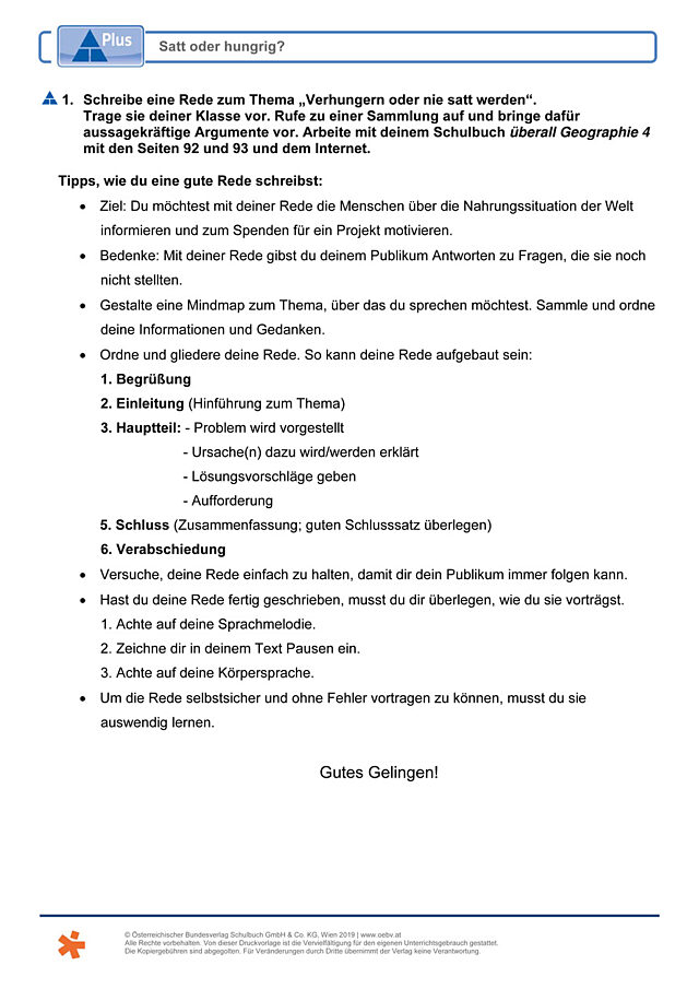 Satt oder hungrig?