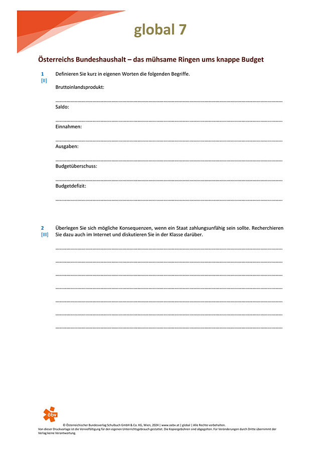 Österreichs Bundeshaushalt