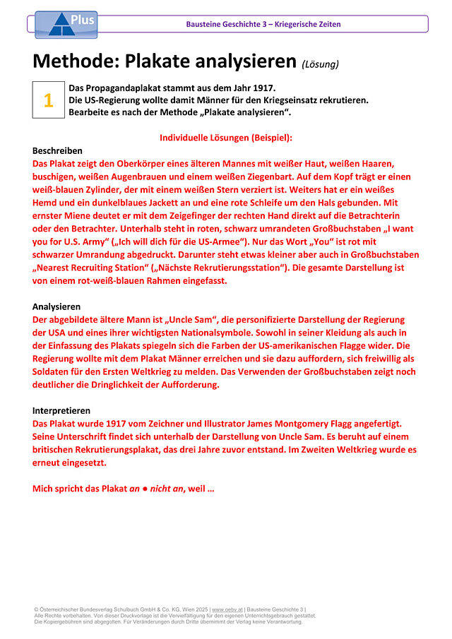 Methode: Plakate analysieren