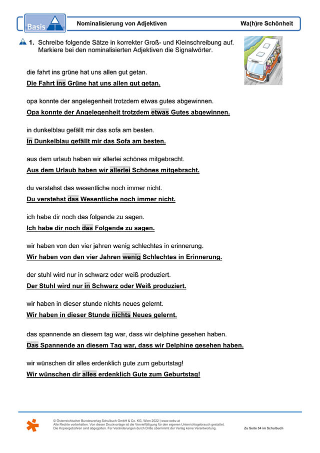 Nominalisierung von Adjektiven